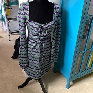 NWAt gorgeous purple and green Zara dress